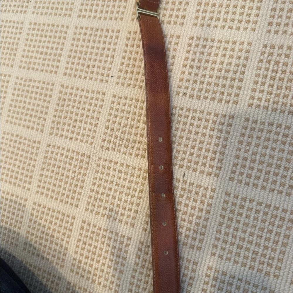 Vintage YSL Brown Leather Belt - Picture 4 of 8